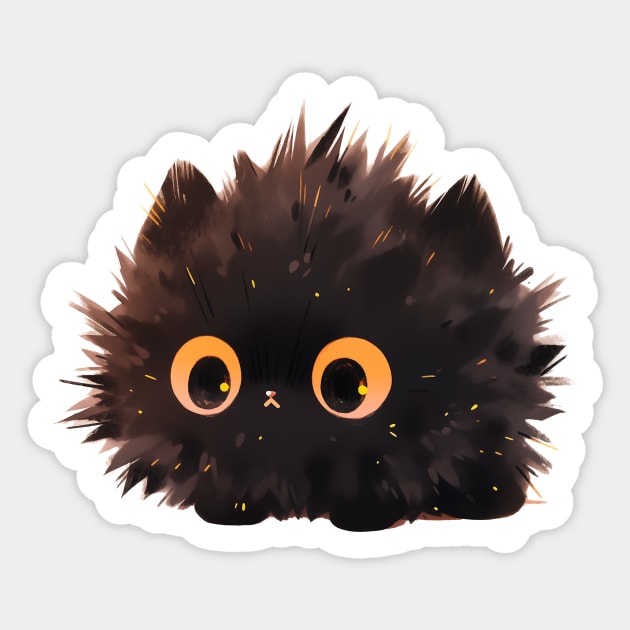 Surprised cat Sticker by xuanxuanshop